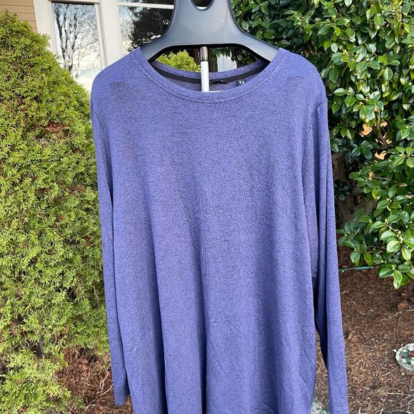 H by Halston Tops - H by Halston long sleeved , scoop neck Top, purple and black, size 3X